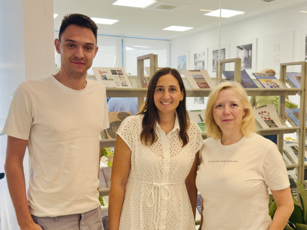 Paul Stich, Elisa Valía Cotanda und Andrea Washietl